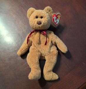 Rare Curly TY Beanie Baby 1993-96 Tag Errors 1965(KR) No Stamp – Mint